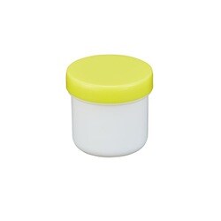 プラ壷N-4号（未滅菌）少数包装 39cc（10個入り） キャップ：黄