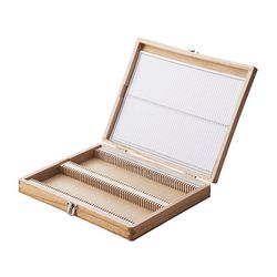 木製プレパラートボックス（普及品） 100枚用（255×203×38）