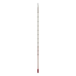 赤液棒状温度計 0～100゜C（1/1）30cm