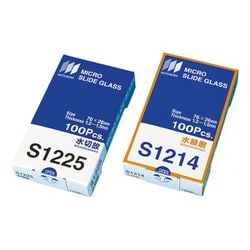 スライドグラス 水縁磨（t1.3） 100枚 S012140