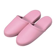 抗菌レザー調スリッパ 10足組 ピンク