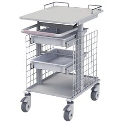 RKW-BOX-S 電子カルテワゴン用 バスケット （小）