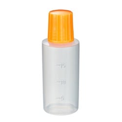 点滴容器ノーベル5号（滅菌済） 20cc（25本×4袋入り） 本体：白キャップ：オレンジ
