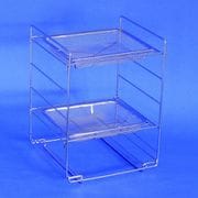 網バット用乾燥棚(棚1枚・2段) W270×D190×H380mm