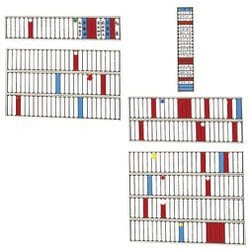 S2540-10P [回転標示盤用スペアプレート （10枚） 青青]