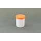 プラ壷 100ml（50個入り） オレンジ