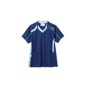 CHM301 アシックス ジャケット(男女兼用) ダーク×ペールブルー Mサイズ