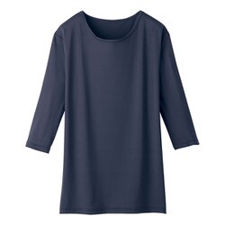 WH90029 七分袖インナーTシャツ Sサイズ ネービー