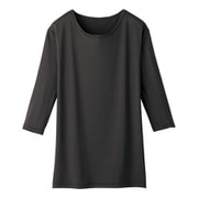 WH90029 七分袖インナーTシャツ Lサイズ ブラック