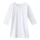 WH90029 七分袖インナーTシャツ 3Lサイズ ホワイト