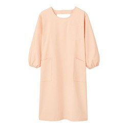 74-409 予防衣 （男女兼用・長袖） シェルピンク Sサイズ