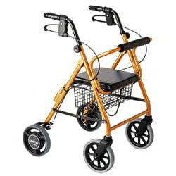 117008 歩行車 ハッピーIINB 抑速ブレーキ オレンジメタリック