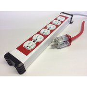 MKI-6RH [医療施設用配線器具/電源タップ6個口 赤]