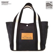 VA-247927 [スヌーピー ブラック帆布 トートバッグ Sサイズ チャーリーブラウン＆スヌーピー]