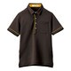 HSP003-3 半袖ポロシャツ （男女兼用） アースブラウン Sサイズ