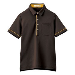 HSP003-3 半袖ポロシャツ （男女兼用） アースブラウン Mサイズ
