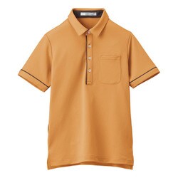 HSP003-14 半袖ポロシャツ (男女兼用) サニーオレンジ SSサイズ