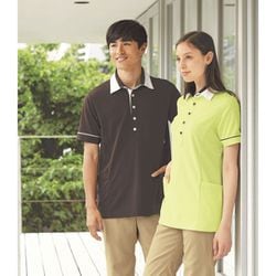 HM2449-4 半袖プルオーバー （男女兼用） 草原 Lサイズ