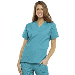 4700TRQW 女性用 無地スクラブ ターコイズ XXSサイズ