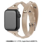 w00024bjb [Apple Watch 45/44/42 mm用 2重巻き PUレザーバンド BE]