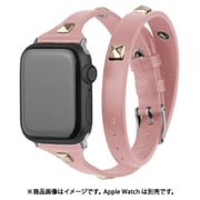 w00024pb [Apple Watch 45/44/42 mm用 2重巻き PUレザーバンド PK]
