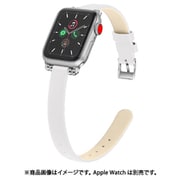 w00061wb [Apple Watch 45/44/42 mm用 PUレザーバンド ラテ色 WH]