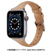z00135kb [Apple Watch 45/44/42 mm用 ナチュラル PUレザーバンド カーキ]
