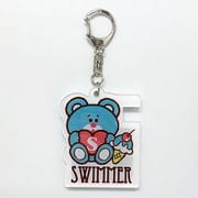 SWIMMER スマートフォンスタンドミラー キーホルダー ベアー [キャラクターグッズ]
