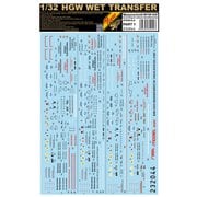 Bf109G/K データーステンシルデカール パート1 （アウクスブルク、レーゲンスブルク、エルラ社製用） [1/32 エアクラフト用デカール]