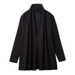 軽やか さらさら カーデ ブラック M-L