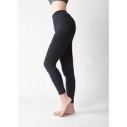 日よけ対策 さらさら快適 レギンス ブラック M-L