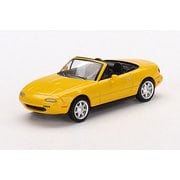 MGT00392-L 1/64 マツダ ミアータ MX-5 NA サンバーストイエロー 左ハンドル [ダイキャストミニカー]