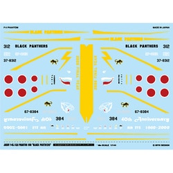 A-593 航空自衛隊 F-4EJ改 ファントム 第8飛行隊「ブラックパンサーズ」 [1/144 アシタのデカール]
