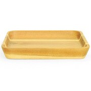 プレート 15cm S スクエア カフェ 皿 食器 木製食器 天然木 オーガニックカフェ JA19-29-9s