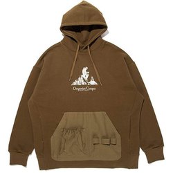 キャンプスウェットパーカー OCW-2018 Brown Lサイズ [アウトドア スウェット メンズ]
