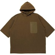 ビッグポンチョフーディーTee OCW-2027 Brown Mサイズ [アウトドア ポンチョTシャツ メンズ]