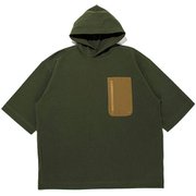 ビッグポンチョフーディーTee OCW-2027 Olive Lサイズ [アウトドア ポンチョTシャツ メンズ]