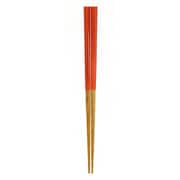 箸 子供用 15cm 2~4歳用 栗 天然木 山中塗 日本製 赤 B20-5-1s