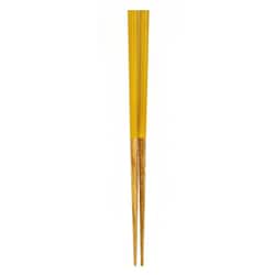 箸 子供用 15cm 2～4歳用 栗 天然木 山中塗 日本製 黄 B20-5-2s