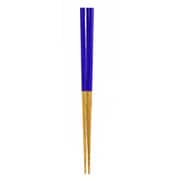 箸 子供用 15cm 2～4歳用 栗 天然木 山中塗 日本製 紺青 B20-5-4s