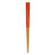 箸 子供用 16cm 4~6歳用 栗 天然木 山中塗 日本製 赤 B20-5-6s