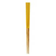 箸 子供用 16cm 4～6歳用 栗 天然木 山中塗 日本製 黄 B20-5-7s