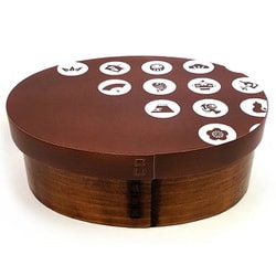 弁当箱 曲げわっぱ 600ml 1段 漆 Kutan 玉福 紫 S21-28-20s