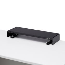 電源タップ＋USBポート付き机上ラック ブラック MR-LC202BKN
