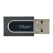 小型USB2.0microSD アルミカードリーダー・ライター グレー CRW-MSD83GY
