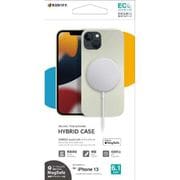 6884IP161HB [iPhone13用 ケース ポリカーボネート シリコン ハイブリッド MFM （Made for MagSafe） 認証品 グレー]