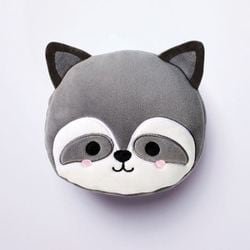 CUSH228 Relaxeazzz（リラクシーズ） アイマスク付もちもちピロー RC / アライグマのロミー [キャラクターグッズ]