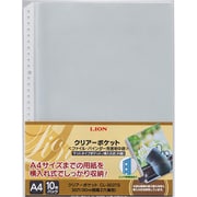 クリアーポケット 片面横入れ式 A4サイズ 10枚入 CL-303TS