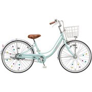 24型 子ども用自転車 Ricorina(リコリーナ) 変速なし 点灯虫モデル E.Xミストグリーン RC40T1