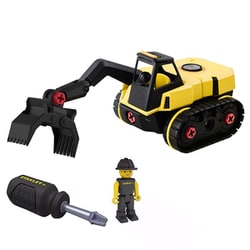 ST-TT008-SY Stanley Jr. Take Apart（分解）シリーズ XLサイズ 工事車両 フォーククラブトラック [ミニカー]